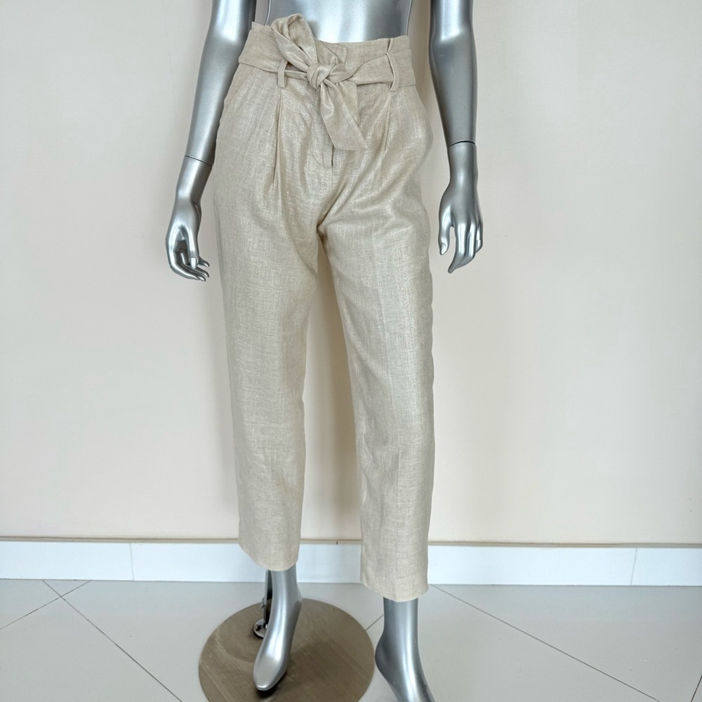 NEW!!! Veronica Beard women linen ankle pants size 0 Authentic